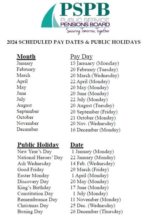 2026 Pay Dates and Public Holidays